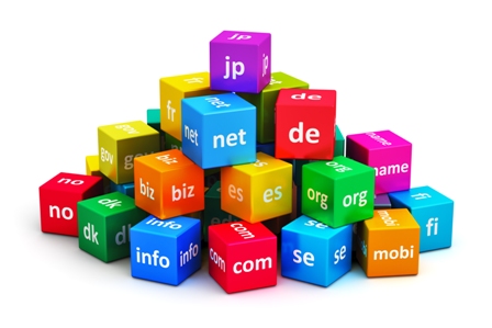Internet and domain names concept